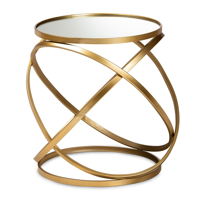 Desma Mirrored Glass End Table - Cool Stuff & Accessories