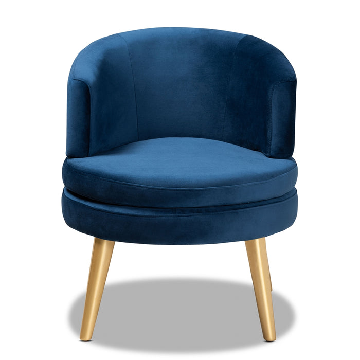 Baptiste Curved Accent Chair/Navy - Cool Stuff & Accessories