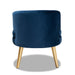 Baptiste Curved Accent Chair/Navy - Cool Stuff & Accessories