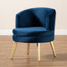 Baptiste Curved Accent Chair/Navy - Cool Stuff & Accessories