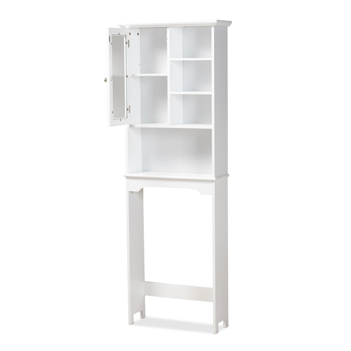 Campbell White Bathroom Storage Cabinet - Cool Stuff & Accessories