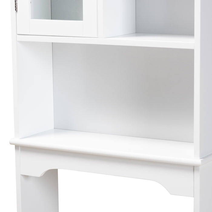 Campbell White Bathroom Storage Cabinet - Cool Stuff & Accessories