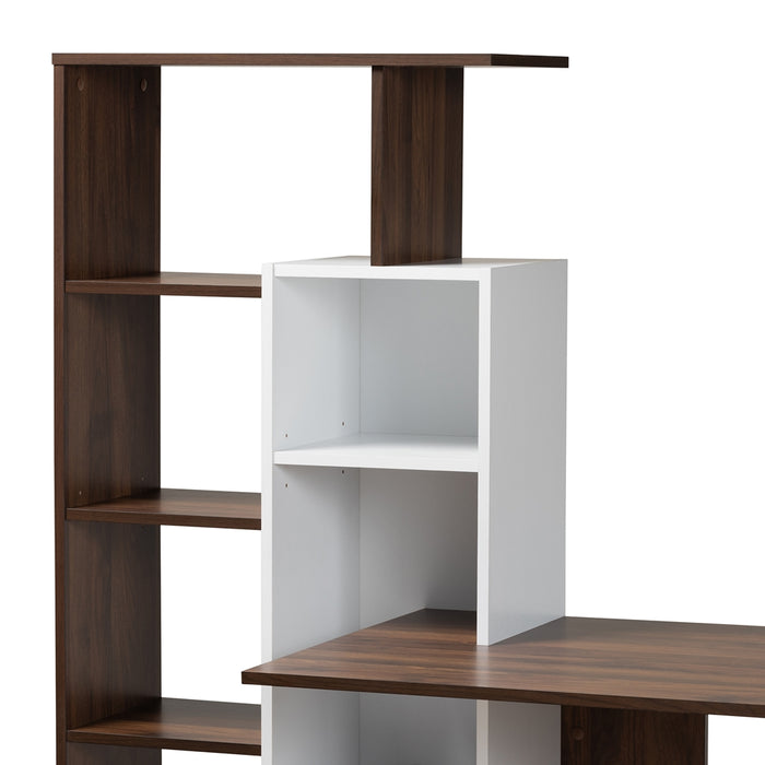 Rowan Computer Desk with Shelves - Cool Stuff & Accessories