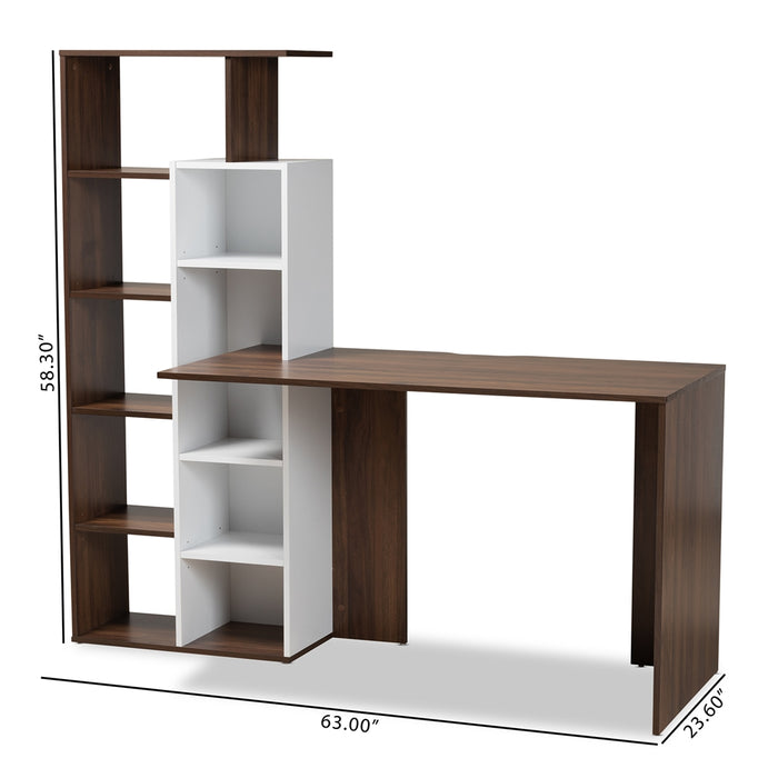 Rowan Computer Desk with Shelves - Cool Stuff & Accessories