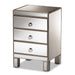 Ewan 3 Drawer Mirrored Nightstand - Cool Stuff & Accessories
