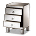 Ewan 3 Drawer Mirrored Nightstand - Cool Stuff & Accessories