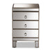 Ewan 3 Drawer Mirrored Nightstand - Cool Stuff & Accessories