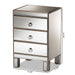 Ewan 3 Drawer Mirrored Nightstand - Cool Stuff & Accessories