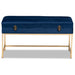 Aliana Upholstered Storage Ottoman/Navy - Cool Stuff & Accessories