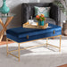 Aliana Upholstered Storage Ottoman/Navy - Cool Stuff & Accessories