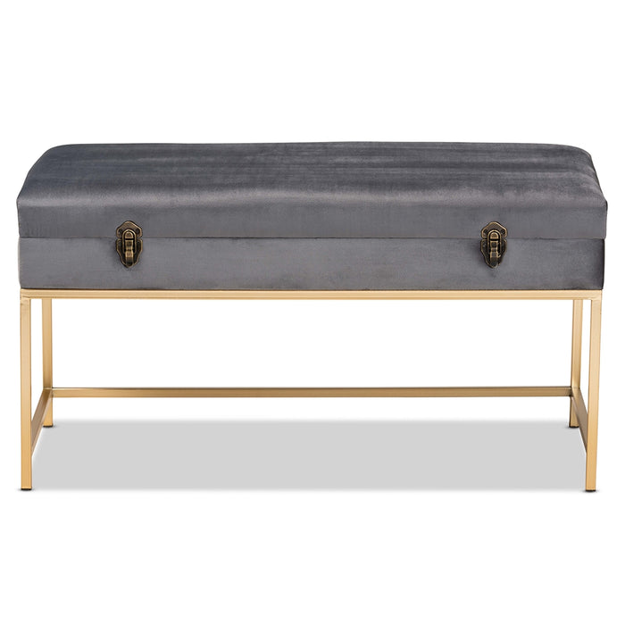 Aliana Upholstered Storage Ottoman/grey - Cool Stuff & Accessories