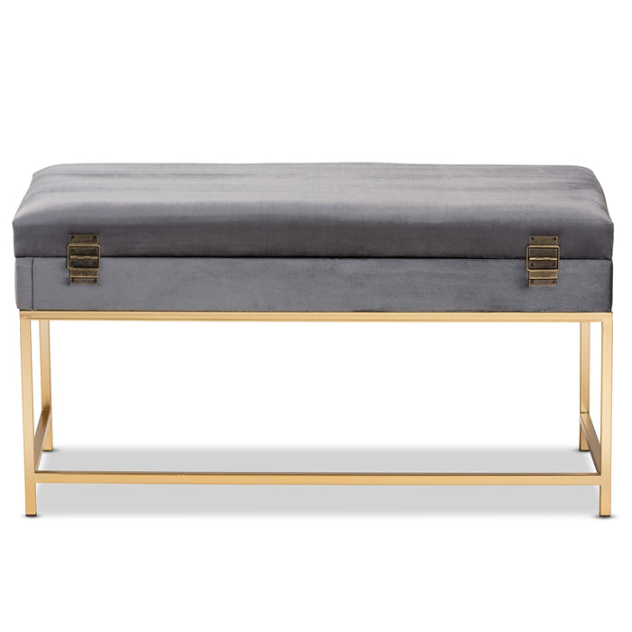 Aliana Upholstered Storage Ottoman/grey - Cool Stuff & Accessories