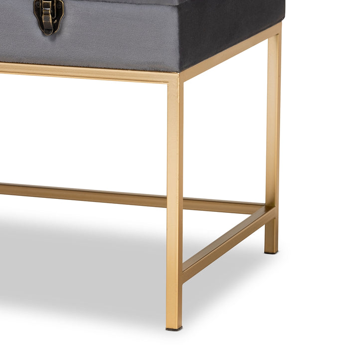 Aliana Upholstered Storage Ottoman/grey - Cool Stuff & Accessories