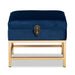 Aliana Small Storage Ottoman/Navy - Cool Stuff & Accessories