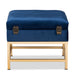 Aliana Small Storage Ottoman/Navy - Cool Stuff & Accessories