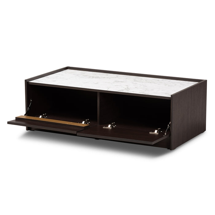 Walker Coffee Table With Faux Marble Top