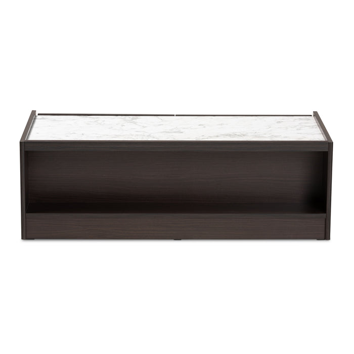 Walker Coffee Table With Faux Marble Top