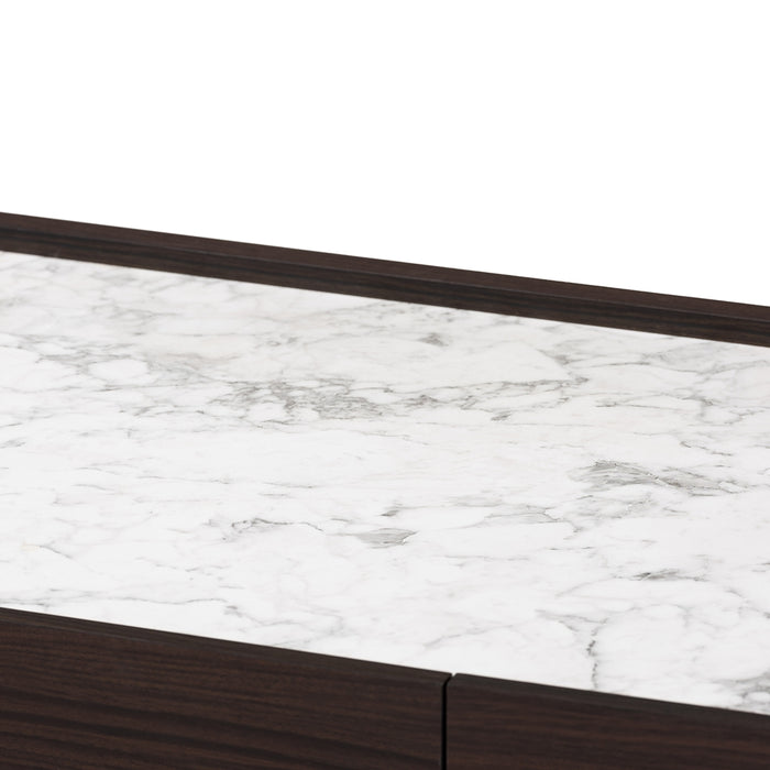 Walker Coffee Table With Faux Marble Top