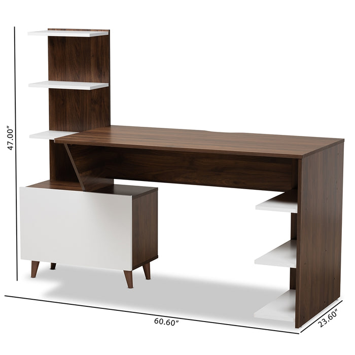 Tobias Walnut Computer Desk - Cool Stuff & Accessories
