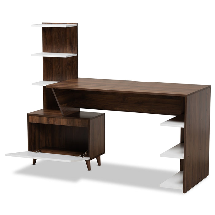 Tobias Walnut Computer Desk - Cool Stuff & Accessories
