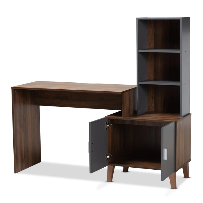 JAEGER STORAGE DESK WITH SHELVES