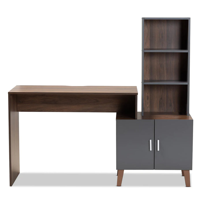 JAEGER STORAGE DESK WITH SHELVES