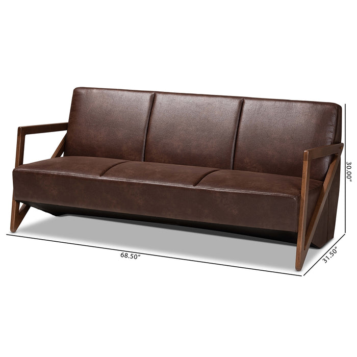 Christa Modern Faux Leather Sofa - Cool Stuff & Accessories