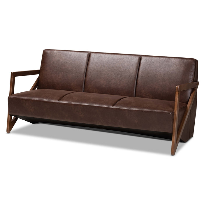 Christa Modern Faux Leather Sofa - Cool Stuff & Accessories