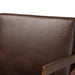 Christa Mid Century Faux Leather Accent Chair/ Walnut Brown - Cool Stuff & Accessories