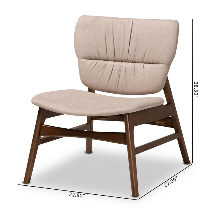 Benito Modern Wood Accent Chair/Beige - Cool Stuff & Accessories