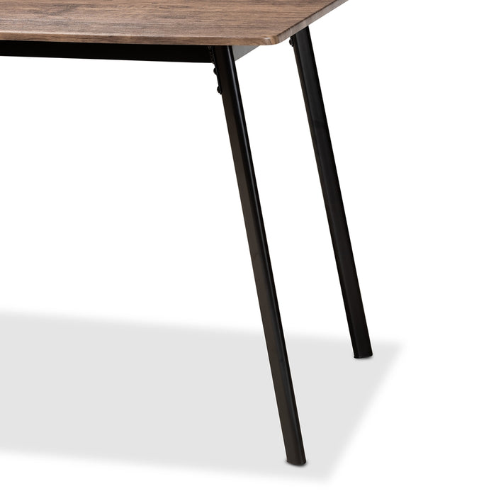 Calder Black Metal Dining Table