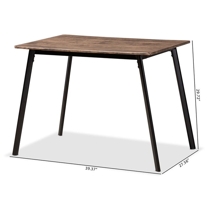 Calder Black Metal Dining Table