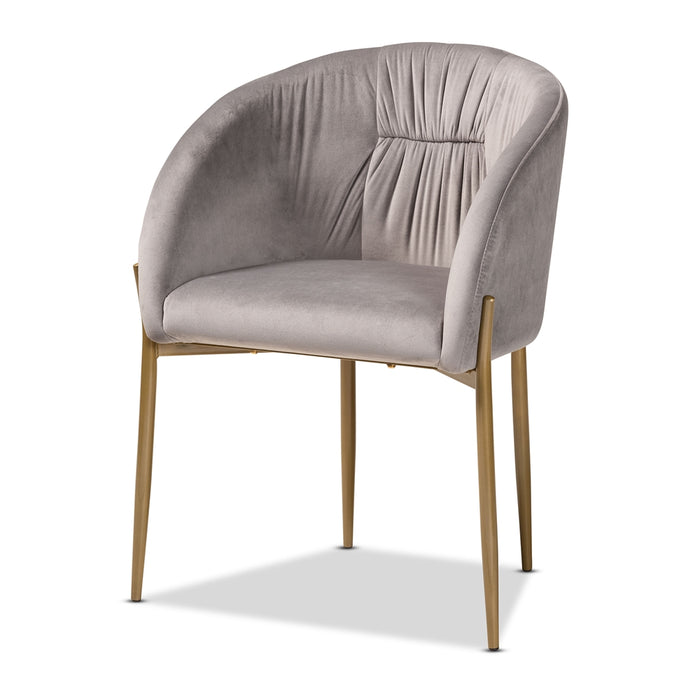 Ballard Modern Dining Chair/Grey Velvet