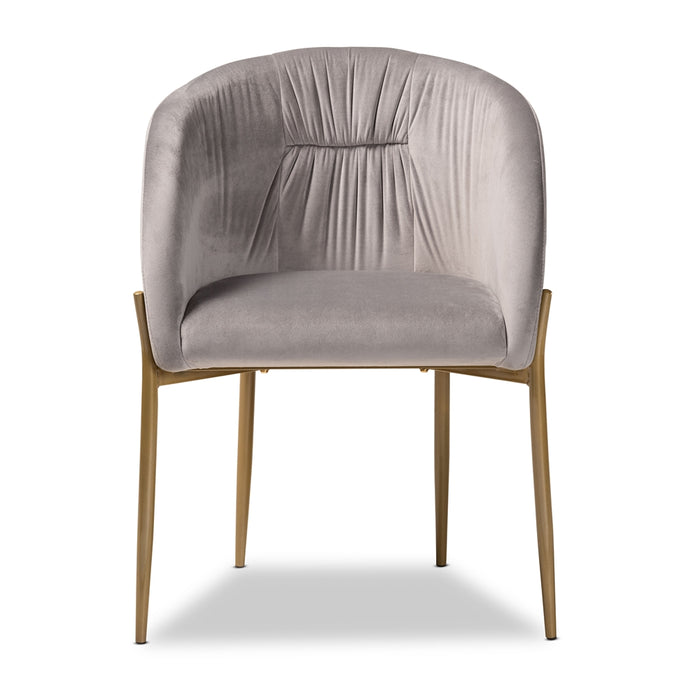 Ballard Modern Dining Chair/Grey Velvet