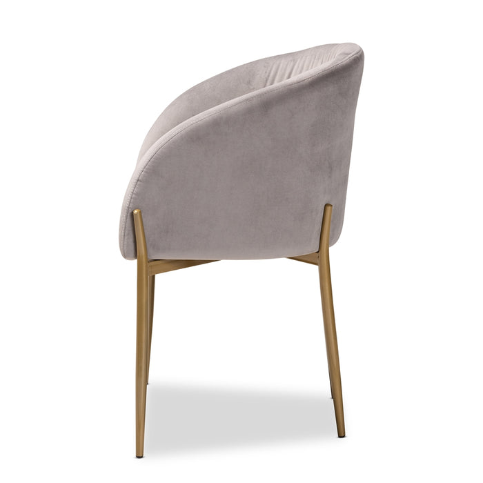 Ballard Modern Dining Chair/Grey Velvet
