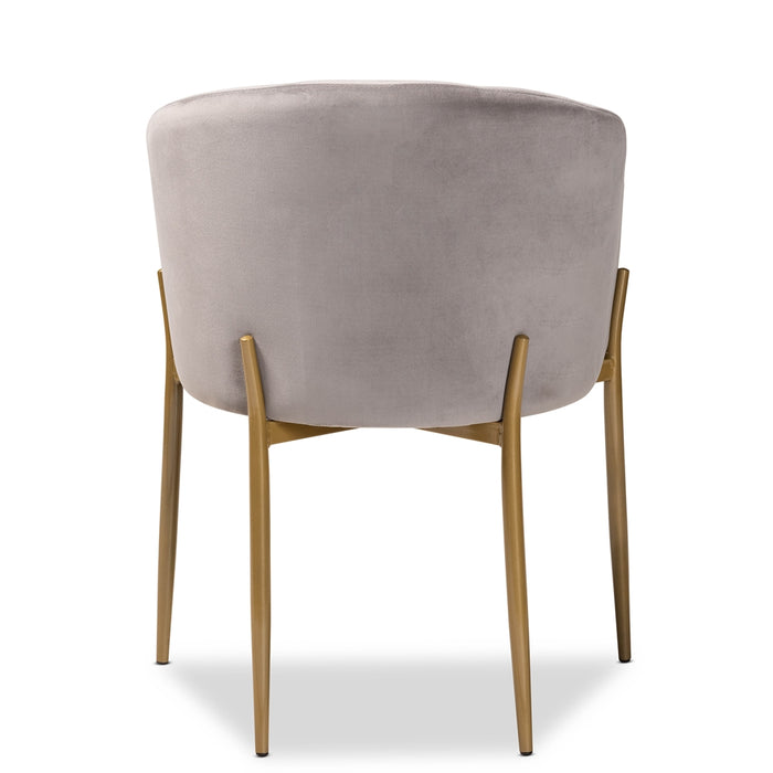 Ballard Modern Dining Chair/Grey Velvet