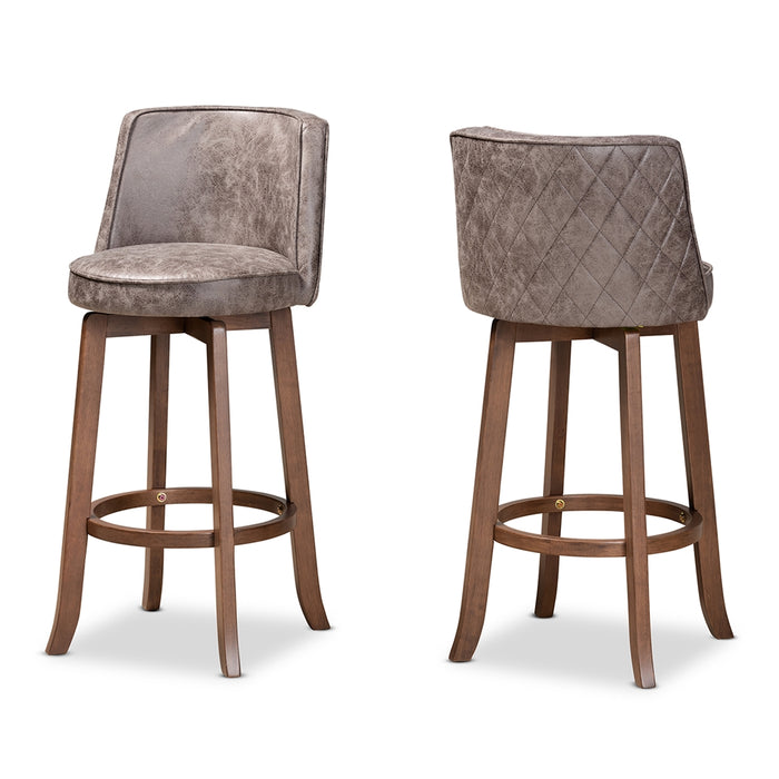 Adams 2 Piece Bar Stool Set/Grey - Cool Stuff & Accessories