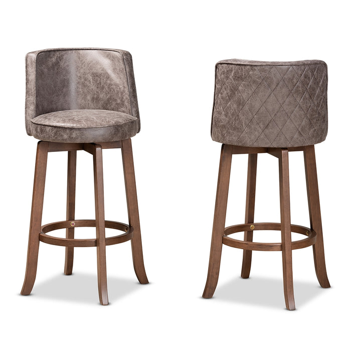 Adams 2 Piece Bar Stool Set/Grey - Cool Stuff & Accessories