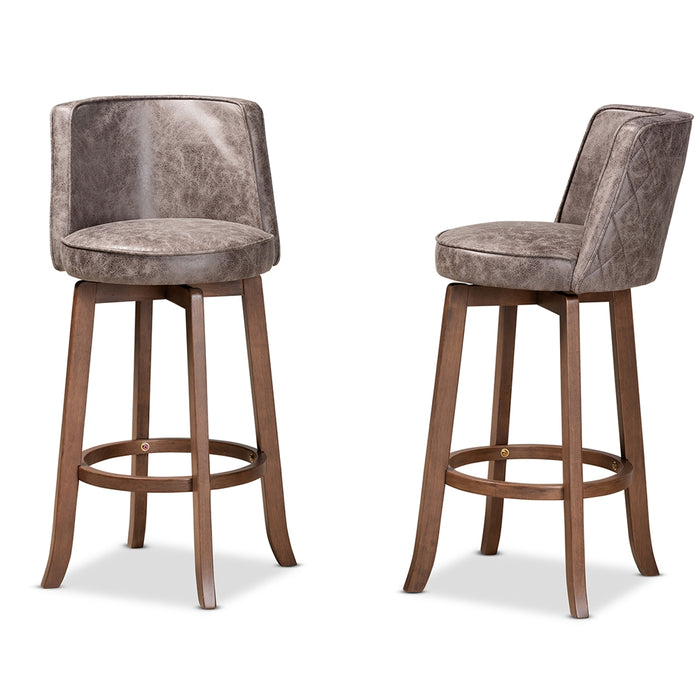 Adams 2 Piece Bar Stool Set/Grey - Cool Stuff & Accessories