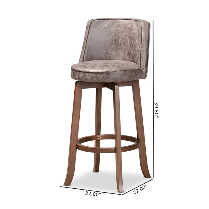 Adams 2 Piece Bar Stool Set/Grey - Cool Stuff & Accessories