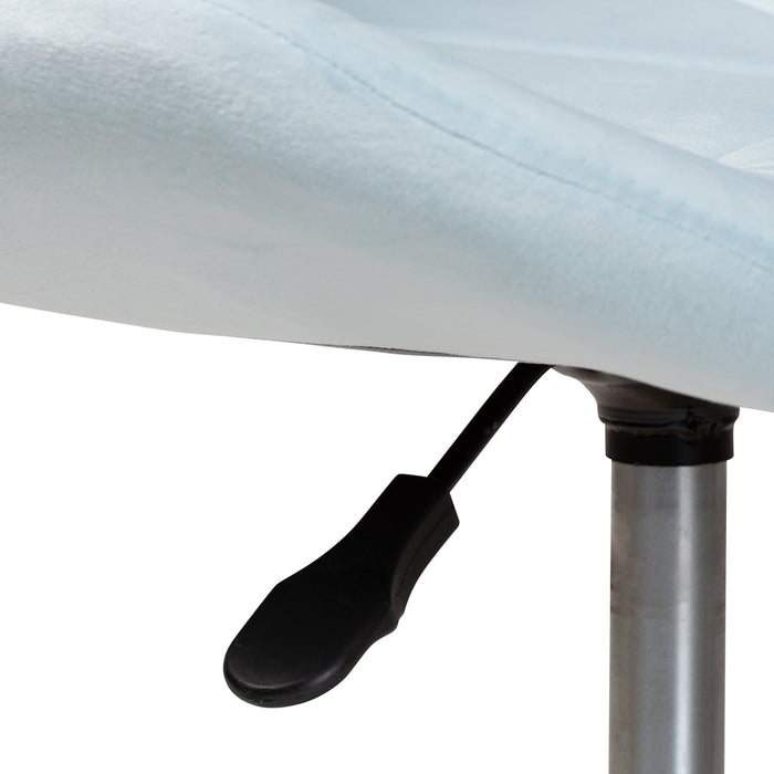 Savara Swivel Office Chair/Aqua Velvet