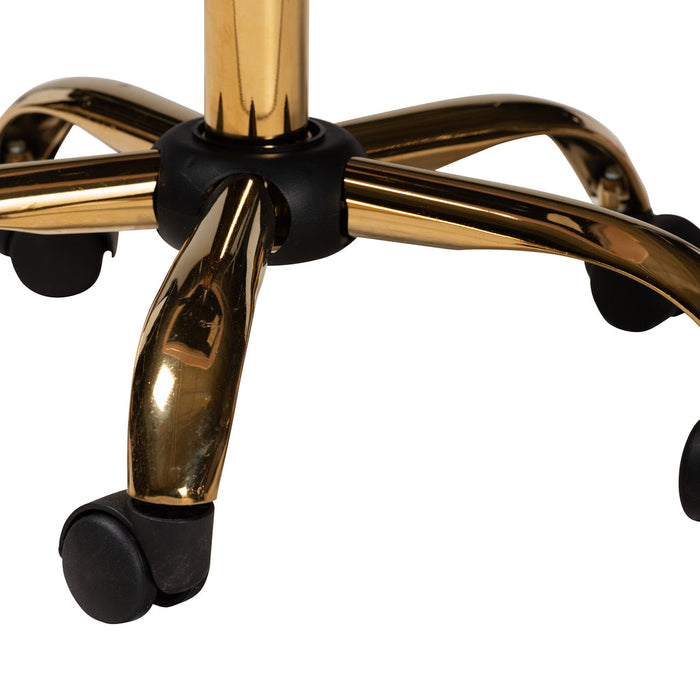 Savara Swivel Office Chair/Pink Velvet