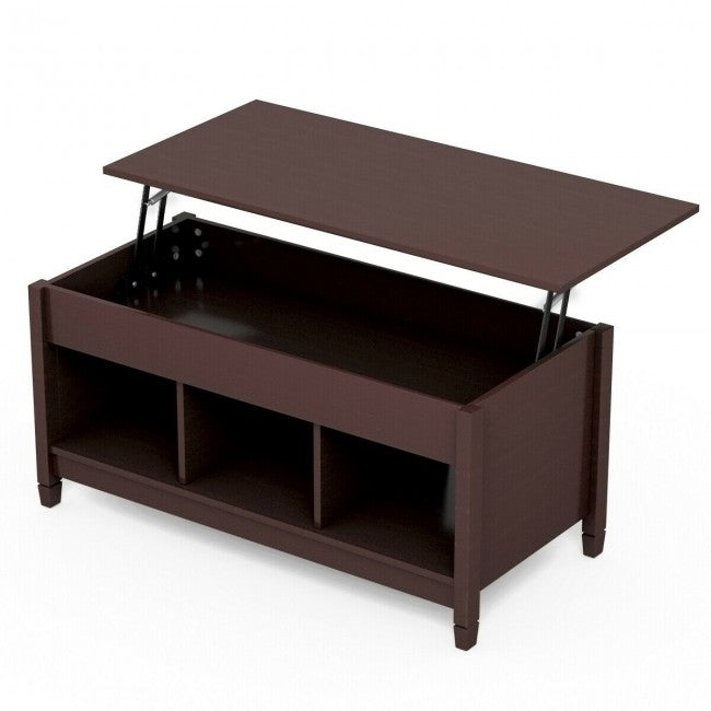 Lift Top Coffee Table with Hidden Storage Compartment/Coffee