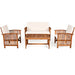 4PCS Patio Solid Wood Furniture Set - Cool Stuff & Accessories