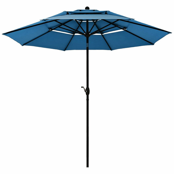 10ft 3 Tier Outdoor Patio Umbrella with Double Vented - Cool Stuff & Accessories