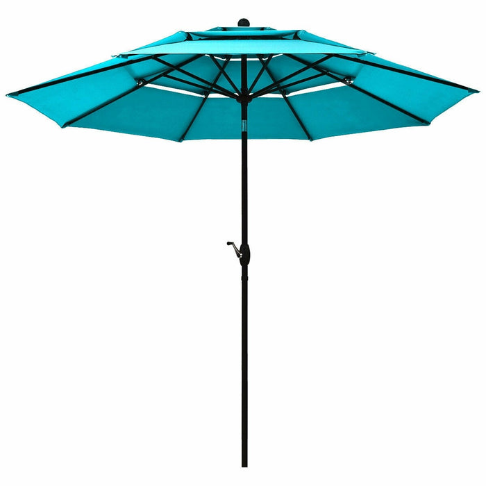 10ft 3 Tier Outdoor Patio Umbrella with Double Vented - Cool Stuff & Accessories