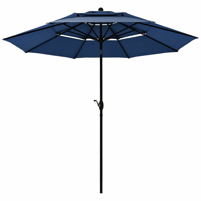 10ft 3 Tier Outdoor Patio Umbrella with Double Vented - Cool Stuff & Accessories