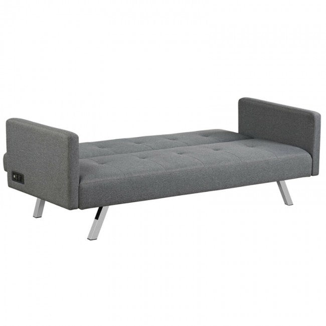 Convertible Futon Sofa Bed/Grey