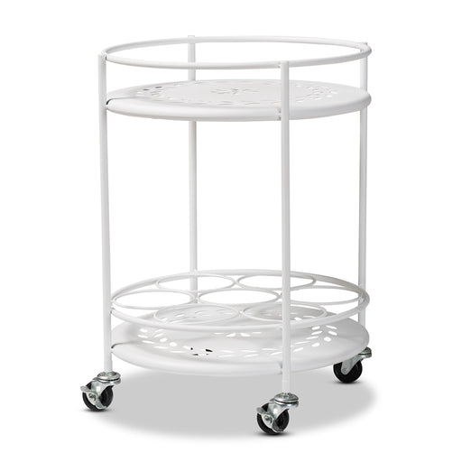 Dallan Industrial Kitchen Cart / White - Cool Stuff & Accessories