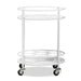 Dallan Industrial Kitchen Cart / White - Cool Stuff & Accessories